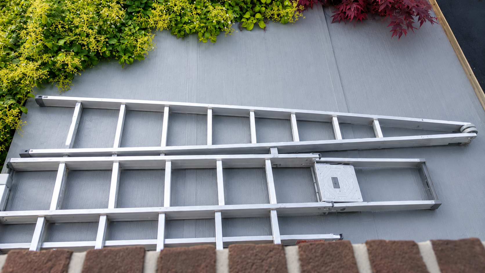Profi Fensterputzer Leiter 4-teilig Aluminium Komplettsatz – Bild 3